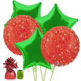 BBBK260 Christmas Star Balloon Bouquet Kit - NS