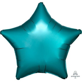 Mayflower Distributing PY140436 Luxe Sateen 19" Foil Star Balloon - Jade - NS