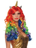 Ruby Slipper Sales F84930 Adult Rainbow Unicorn Wig - OS