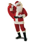 Ruby Slipper Sales R23320 New Velour Santa Suit (STD) - STD