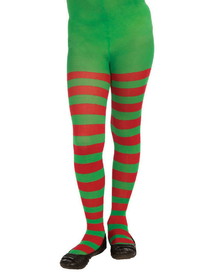 Ruby Slipper Sales F72210 Child Christmas Stripe Tights - L