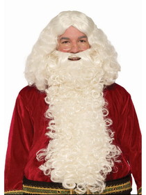Ruby Slipper Sales F79614 Santa Claus Deluxe Long Beard and Wig Set - NS