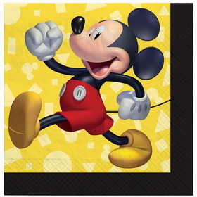 Amscan PY162307 Mickey Mouse Forever Beverage Napkins (16) - NS