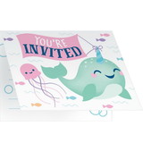Creative Converting PY163012 Happy Narwhal Folded Invitations (8)