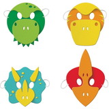 Creative Converting PY163035 Boys Dino-Roar Foam Mask Favors