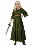 CC5020-022 California Costumes CC5020-022 Womens Olive Renaissance Peasant Chemise Costume