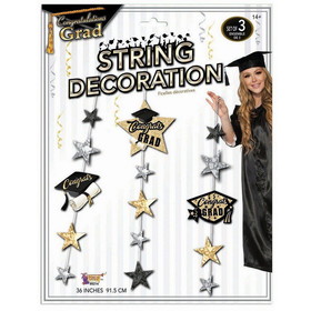 Ruby Slipper Sales PY162456 Graduation Hanging String Decoration - NS