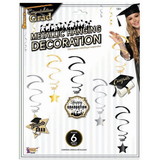 Ruby Slipper Sales PY162457 Graduation Swirl Hanging Decoration - NS