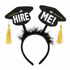Ruby Slipper Sales PY162443 Graduation Bopper Headband "Hire Me" - NS