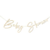Ginger Ray PY163205 Wooden Baby Shower Banner