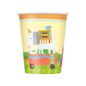 Unique Industries PY163272 Circus Animal 9oz Paper Cup (8) - NS