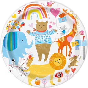 Unique Industries PY163324 Zoo Baby 7" Dessert Plate (8) - NS