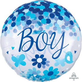 Mayflower Distributing PY162681 Confetti Baby Boy 28" Foil Balloon - NS