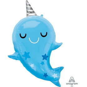 Mayflower Distributing PY162684 Narwhal Baby 31" Foil Balloon - NS