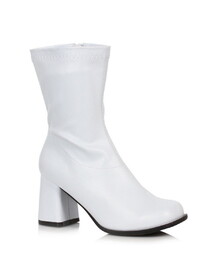 Ellie Shoes 641999 Adult White Mid Calf Patent Gogo Boots - 6