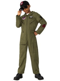 Ruby Slipper Sales R702102 Top Gun Maverick Movie: Top Gun Unisex Deluxe Child Costume - L