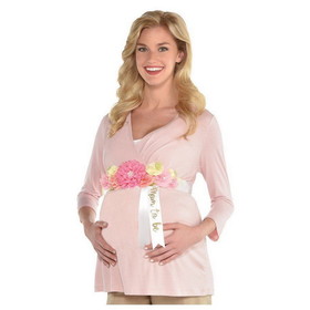 Amscan PY163864 Floral Baby Mom to Be Bump Sash