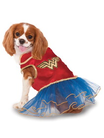 Ruby Slipper Sales Wonder Woman Tutu Dress Pet Costume - XS