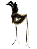 Ruby Slipper Sales F68085 Midnight & Gold Venetian Mask - NS