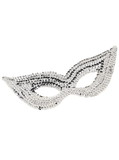Ruby Slipper Sales F68512 Silver Sequin Eye Mask
