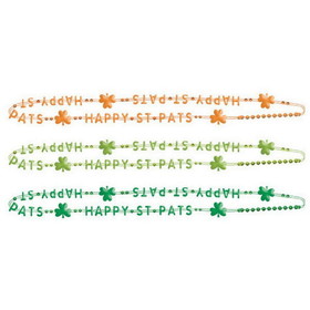 Amscan AM390860 Happy St. Patrick's Day Shamrock Beads - OS