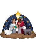 Gemmy Industiries GE118905 Snowy Night Nativity Scene Inflatable Airblown Decor - NS