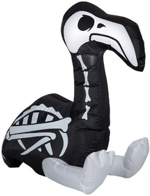 Gemmy Industiries GE223151 Skeleton Flamingo Halloween Inflatable Airblown Decor - NS