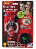 Ruby Slipper Sales R18139 Vampire Makeup Kit - Blood Teeth & Fake Skin