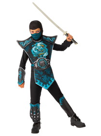 Ruby Slipper Sales R702080 Boy's Blue Dragon Ninja Costume - L