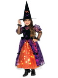 Ruby Slipper Sales R883155 Girl's Pretty Witch Light Up Costume