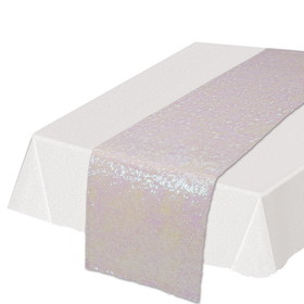 Beistle Co PY168393 Opalescent Sequined Table Runner (Each)