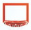 Bison BA10 Orange Replacement Backboard Shooter&#8217;s Square, Price/EACH