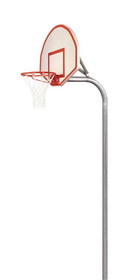 Bison PR20 3-1/2&#8243; Tough Duty Steel Fan Playground Basketball System