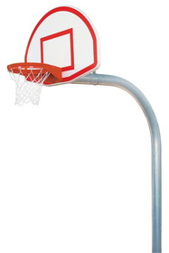 Bison 5-9/16&#8243; Mega Duty Finished Aluminum Fan Playground Basketball System
