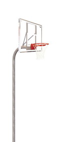 Bison PR70G 4-1/2&#8243; Heavy Duty Glass Rectangle Playground Basketball System