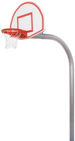 Bison PR76 5-9/16&#8243; Mega Duty Steel Fan Playground Basketball System