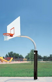 Bison 5-9/16&#8243; Mega Duty 42&#8243; x 72&#8243; Steel Rectangular Playground Basketball System