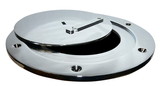 Bison VB23CH-CV Chrome Plated Steel Swivel Floor Socket Cover Plate Only