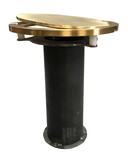 Bison Steel Floor Sockets with Hinged Brass Covers