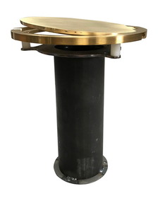 Bison Steel Floor Sockets with Hinged Brass Covers