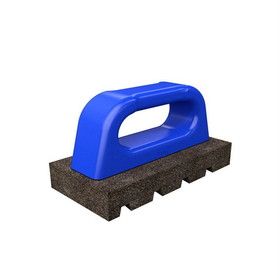 Bon Tool Fluted Rub Brick - 6" X 3" X 1" - 60 Grit With Plastic Handle