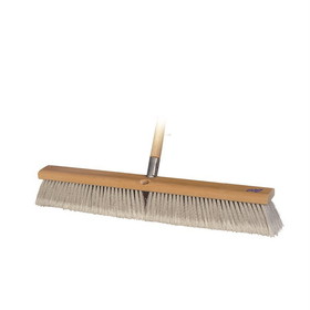 Bon Tool 12-306 Dual Bristle Floor Broom - 24" With 5' Wood Handle