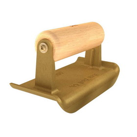Bon Tool Bronze Edger - 6" X 2 3/4" - 1/4" Radius X 5/8" Lip Wood Handle