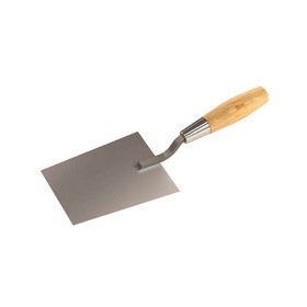 Bon Tool 13-309 Stainless Steel Bucket Trowel - 7" X 4 3/4" To 3 3/4" Taper With Wood Handle