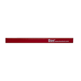 Bon Tool Carpenter Pencils - Red Casing Medium Black Lead - 12/Pkg
