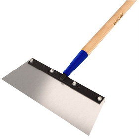Bon Tool Deluxe Floor Scraper - 14" Steel Angle Cut Blade - 60" Wood Handle