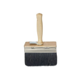Bon Tool Italian White Wash Brush - Black Bristle 4" X 1"