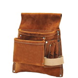 Bon Tool 35-771 Nail & Tool Bag - 5 Pocket Split Leather