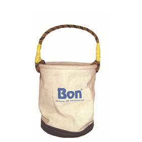 Bon Tool 41-102 Canvas Tool Bucket- Econo With Leather Bottom