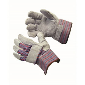 Bon Tool Leather Palm Gloves - Large (12 Pair/Pkg)